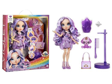 Rainbow High Fashion Doll with Slime & Pet - Amaya (Rainbow) - 28 cm Shimmer Doll with Sparkle Slime, Magical Pet and Fashion Accessories - Kids Toy - Great for Ages 4-12 Years im Sale